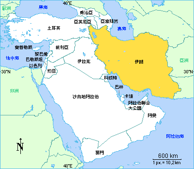 伊朗地图_伊朗人口面积